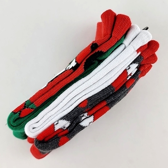 ⭐️3/ $30⭐️ Disney Women's 3 Pairs Minnie Mouse Christmas Socks Shoes SZ 4-10 - Picture 7 of 7